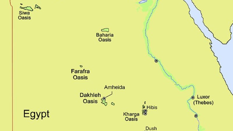 Bahariya Oasis Egypt map