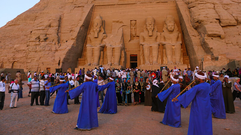 Celebration in Abu Simbel Temple